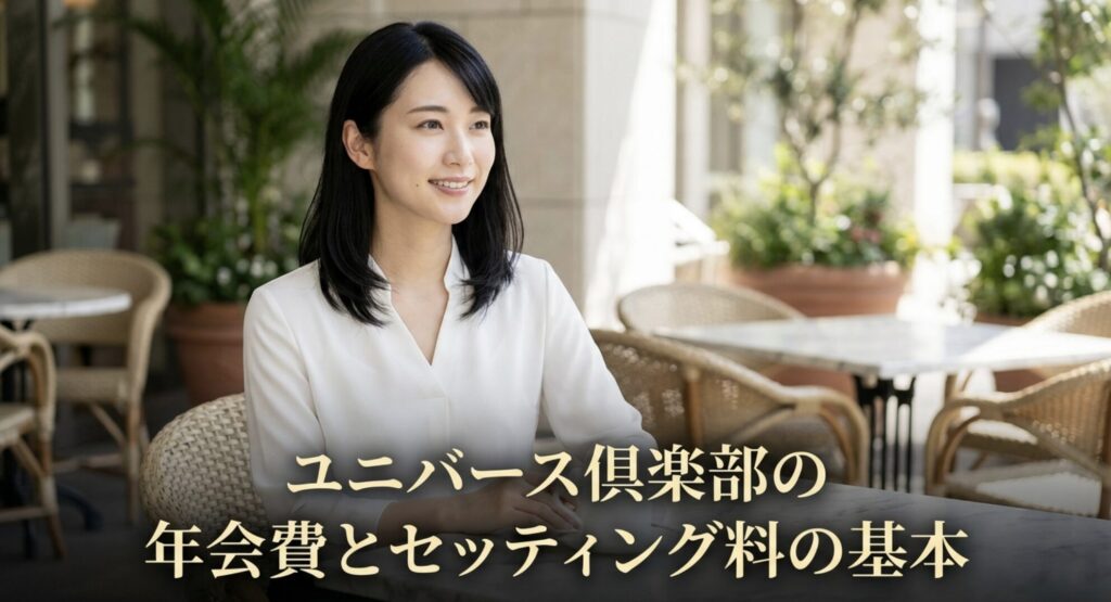 ユニバース倶楽部の年会費とセッティング料の基本