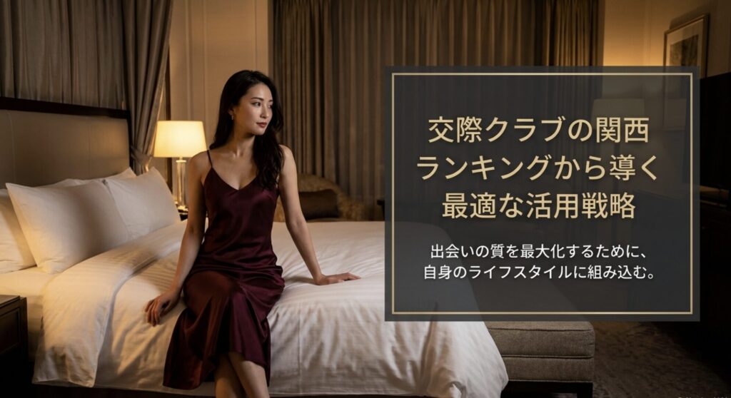 交際クラブの関西ランキングから導く最適な活用戦略。出会いの質を最大化するために自身のライフスタイルに組み込む