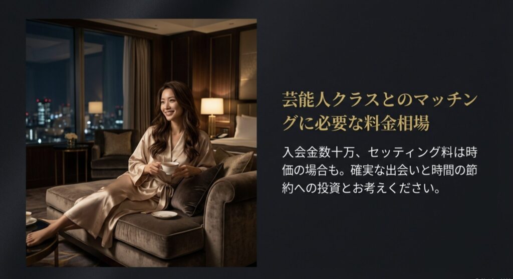 交際クラブの入会金やセッティング料の相場と、確実な出会いに対する投資対効果についての解説