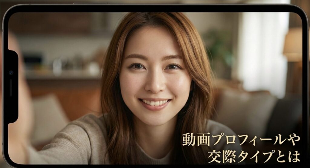 動画プロフィールや交際タイプとは