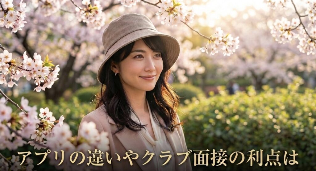 アプリとの違いやクラブ面接の利点