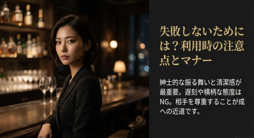 交際クラブ利用時に失敗しないための紳士的な振る舞いやマナーの注意点