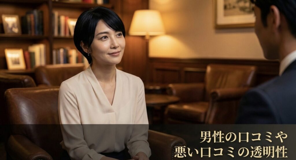 男性の口コミや悪い口コミの透明性