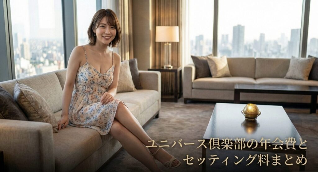 ユニバース倶楽部の年会費とセッティング料まとめ