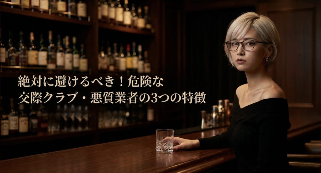 絶対に避けるべき危険な交際クラブ・悪質業者の3つの特徴