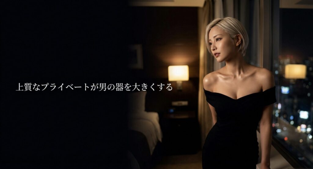 上質なプライベート空間での経験が男の器を大きくする
