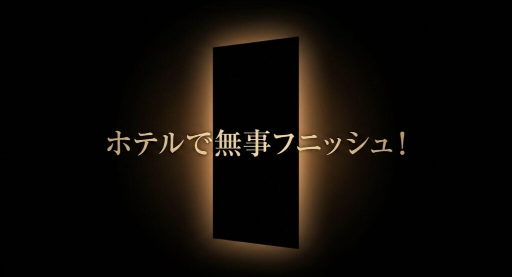ホテルで無事フニッシュした体験談