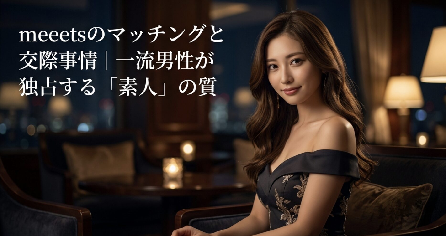 meeets（ミーツ）のマッチングと交際事情。一流男性が独占する質の高い素人女性との出会いについて。