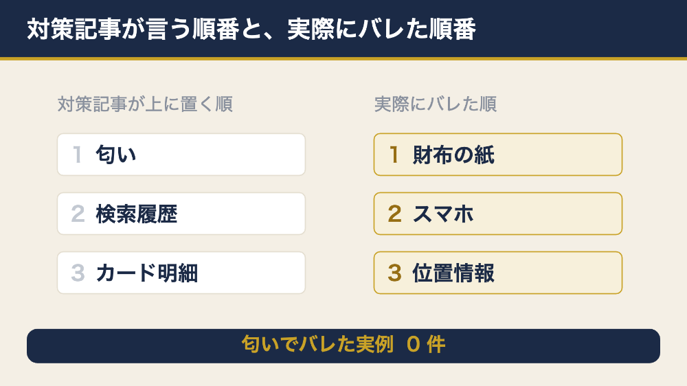 風俗が嫁にバレた原因の実例と対策記事の順番の違い